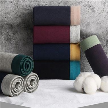 बॉक्स सेट 100% कपास ठोस रंगाई पुरुषों की चड्डी