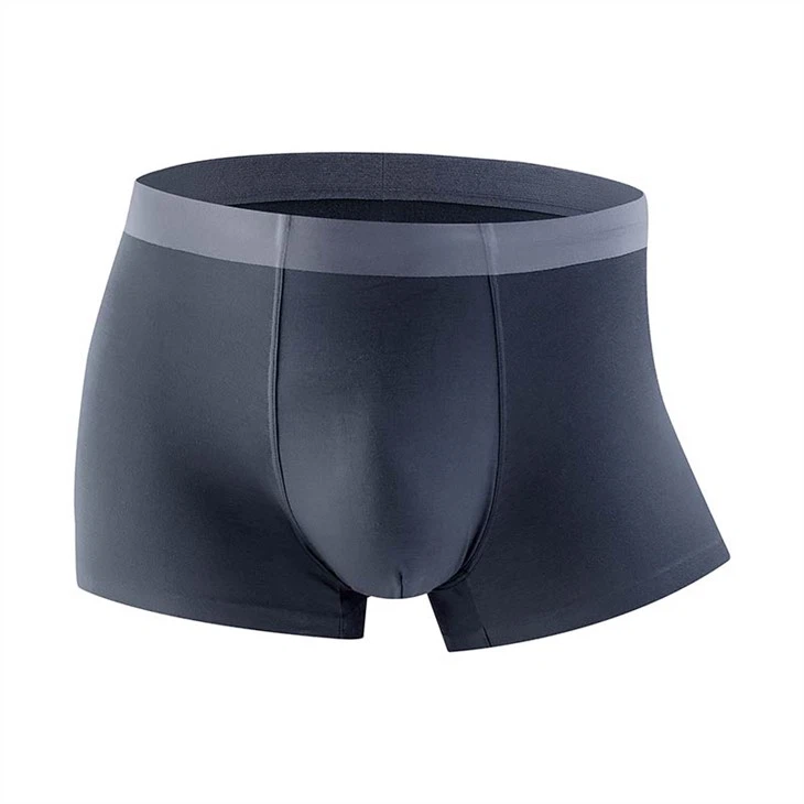grey mens underwear Seamless mens boxer trunks male underwear U shape Fashion solid dyeing men's breathable trunks